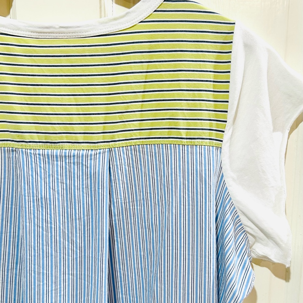 MAEVE Anthropologie Darcy Tunic Tee Striped Coastal Preppy Relaxed Size S - Picture 8 of 10